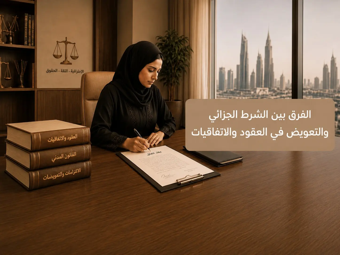 الفرق بين الشرط الجزائي والتعويض في العقود والاتفاقيات